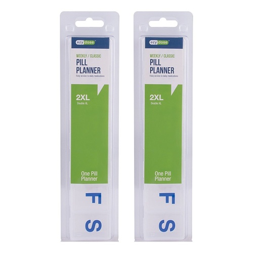 Ezy Dose 2XL 7 Day Pill Reminder Pack of 2