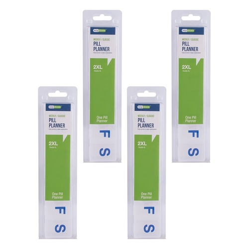 Ezy Dose 2XL 7 Day Pill Reminder Pack of 4