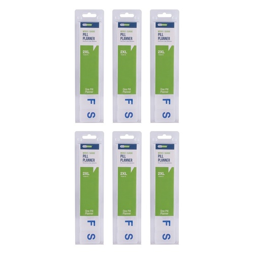 Ezy Dose 2XL 7 Day Pill Reminder Pack of 6