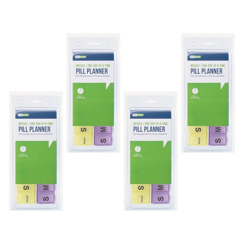Ezy Dose 14 Day Pill Reminder Duets Pack of 4