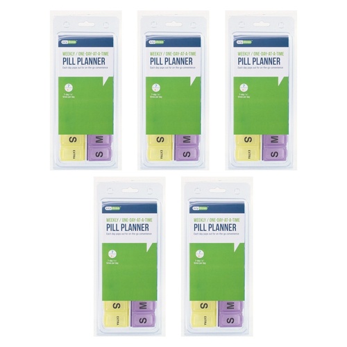 Ezy Dose 14 Day Pill Reminder Duets Pack of 5