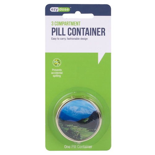 Ezy Dose Round Fashion Pill Case