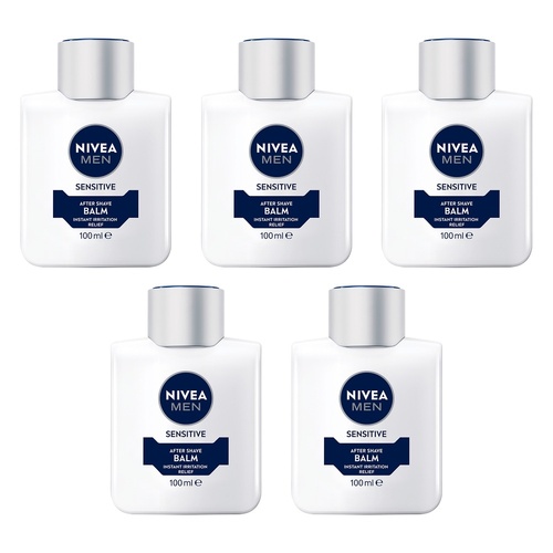 NIVEA Men Sensitive After Shave Balm 100mL Pack of 5