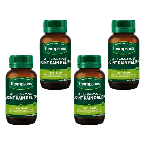 Thompson's All-in-One Joint Pain Relief 60 Tablets Pack of 4