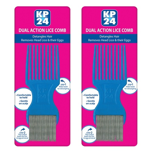 KP24 Metal Nit Comb Pack of 2