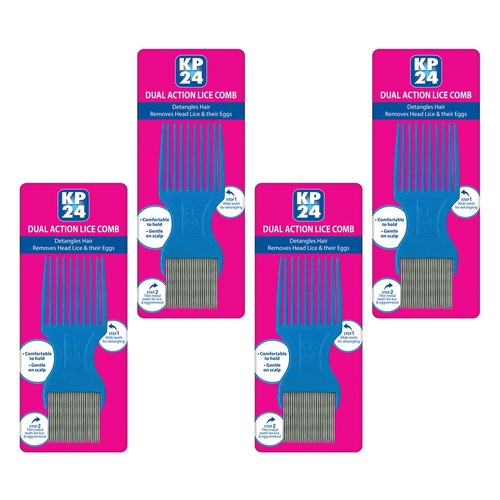 KP24 Metal Nit Comb Pack of 4