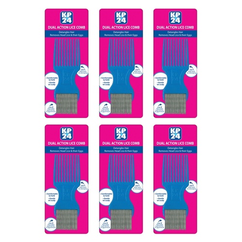 KP24 Metal Nit Comb Pack of 6