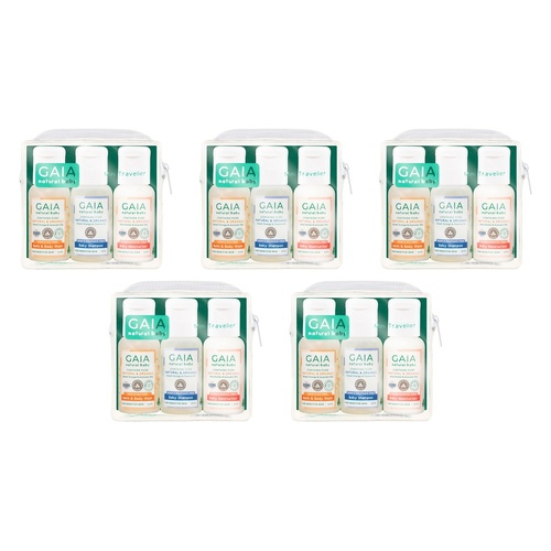 GAIA Natural Baby Travel Pack 50mL Bundle of 5