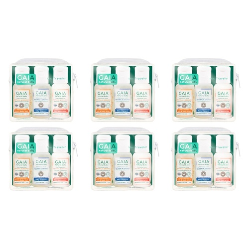 GAIA Natural Baby Travel Pack 50mL Bundle of 6