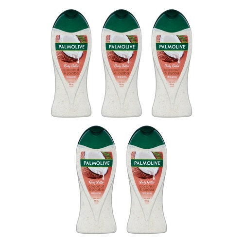 Palmolive Coconut Scrub Body Butter Shower Gel 400mL Pack of 5