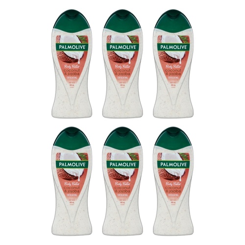 Palmolive Coconut Scrub Body Butter Shower Gel 400mL Pack of 6