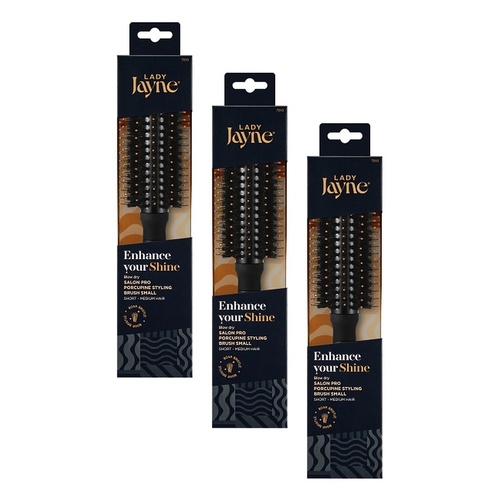 Lady Jayne Small Porcupine Radial Brush x 3 Bundle of 3