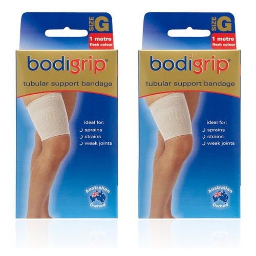 Bodigrip Tubular Support Bandage Size G 12cmx1m Flesh Pack of 2