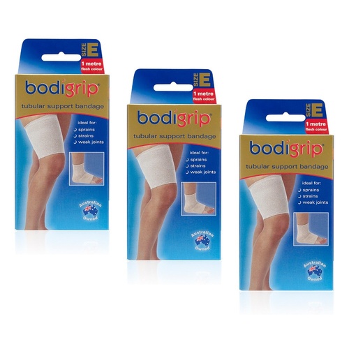 Bodigrip Tubular Support Bandage Size E 8.75cmx1m Flesh Pack of 3
