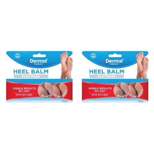 Dermal Therapy Heel Balm Platinum 125g Pack of 2