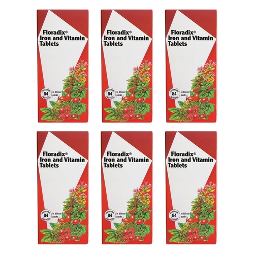 Floradix Iron Plus 84 Tablets Pack of 6