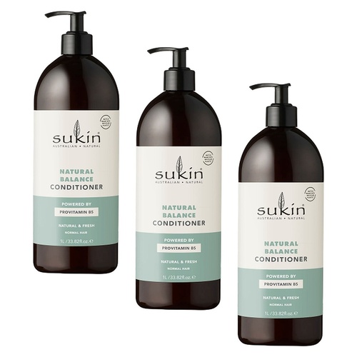 Sukin Natural Balance Conditioner 1 L Pack of 3