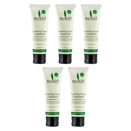 Sukin Signature Foaming Facial Cleanser 50mL Pack of 5