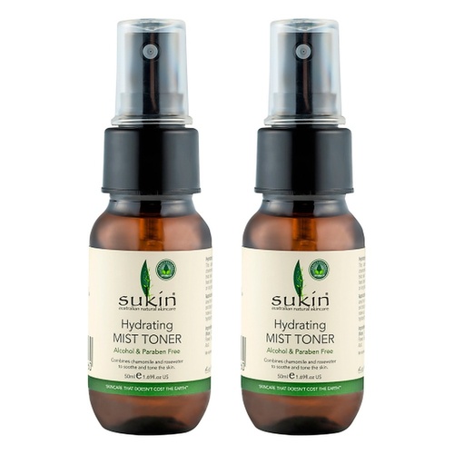 Sukin Signature Hydrating Mist Toner 50mL Pack of 2