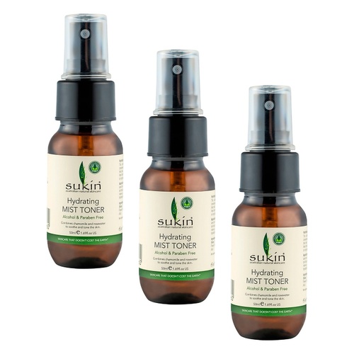 Sukin Signature Hydrating Mist Toner 50mL Pack of 3