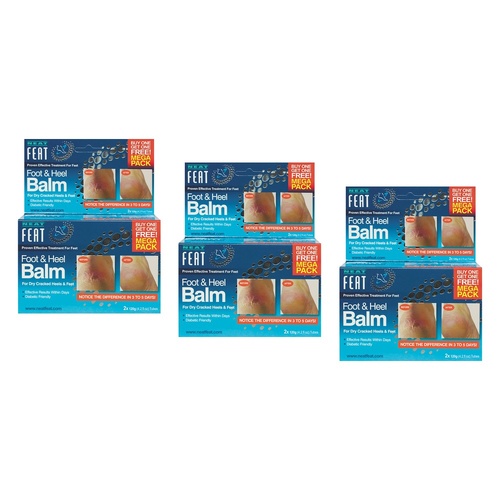 Neat Feat Foot & Heel Balm 2 x 120g Pack of 3