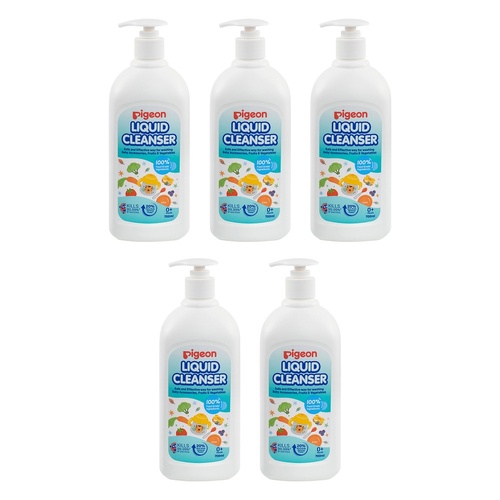 Pigeon Liquid Cleanser for Baby Bottles & Teats 700mL Pack of 5