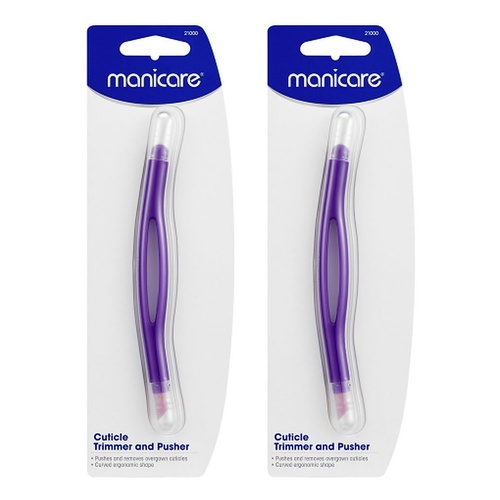 Manicare Cuticle Trimmer and Pusher x 3 Bundle of 2
