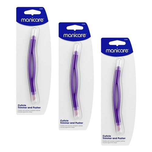 Manicare Cuticle Trimmer and Pusher x 3 Bundle of 3