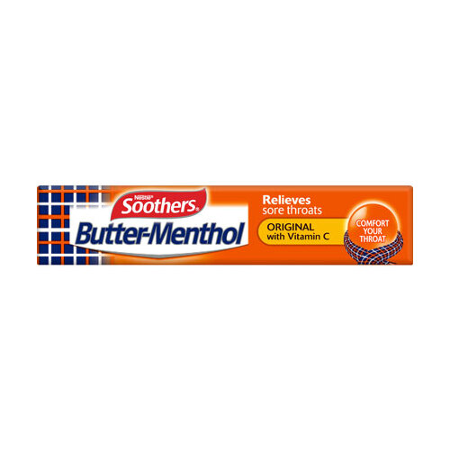Allens Soothers Butter Menthol Stick Throat Relief with Vitamin C