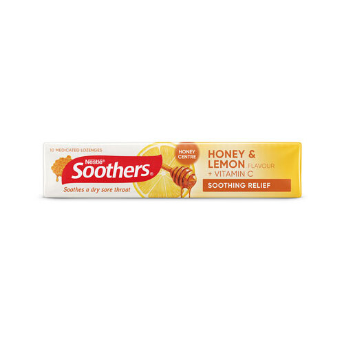Allens Soothers Honey and Lemon Medicated Lozenges  with Vitamin C