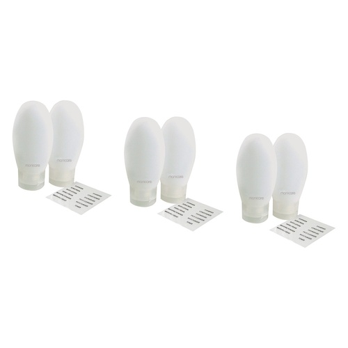 Manicare Travel Tubes 2 Pack x 3 Bundle of 3
