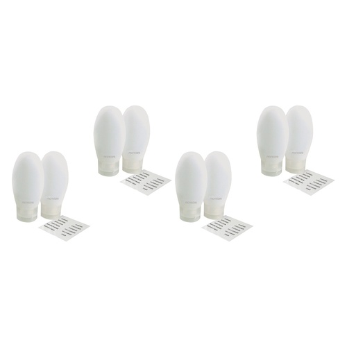 Manicare Travel Tubes 2 Pack x 3 Bundle of 4