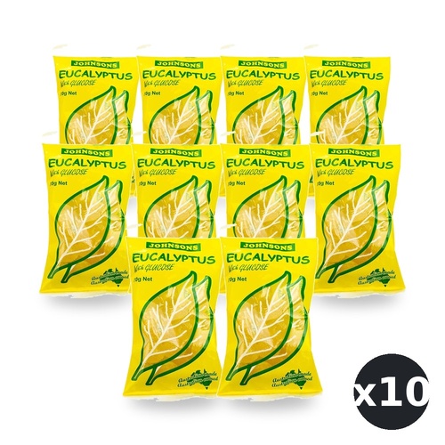Johnsons Eucalyptus Drops With Glucose 70g Pack of 10