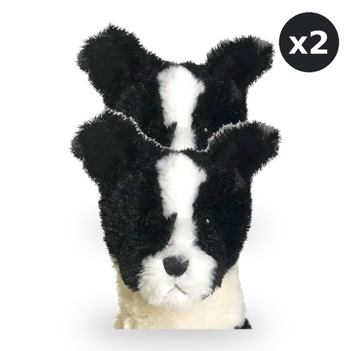 Teddy & Friends Border Collie 24cm Pack of 2