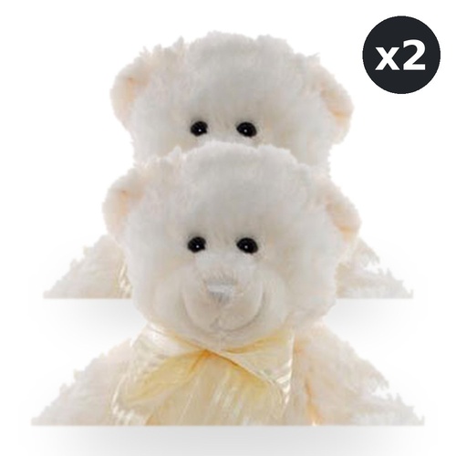 Teddy & Friends Teddy Plush Toy Frankie Cream 20cm Sitting Pack of 2