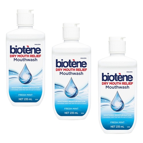 Biotene Dry Mouth Mouthwash 235mL Pack of 3