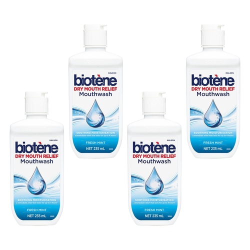 Biotene Dry Mouth Mouthwash 235mL Pack of 4