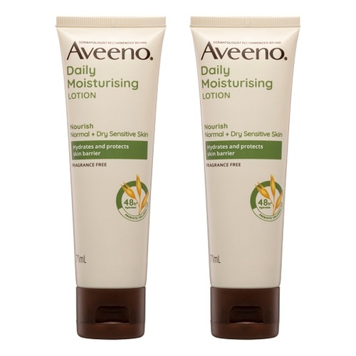Aveeno Nourish Daily Moisturising Lotion 71mL Pack of 2