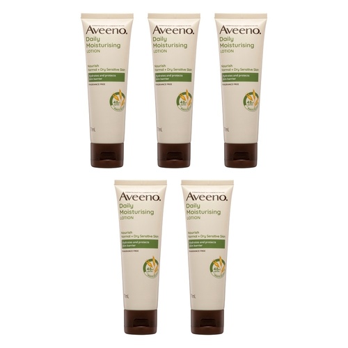 Aveeno Nourish Daily Moisturising Lotion 71mL Pack of 5