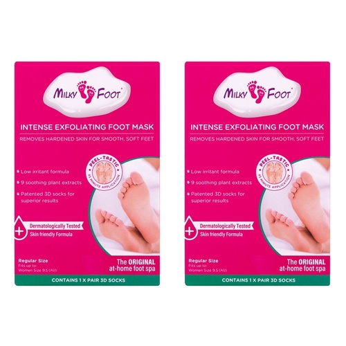 Milky Foot Exfoliating Foot Pads Pack of 2