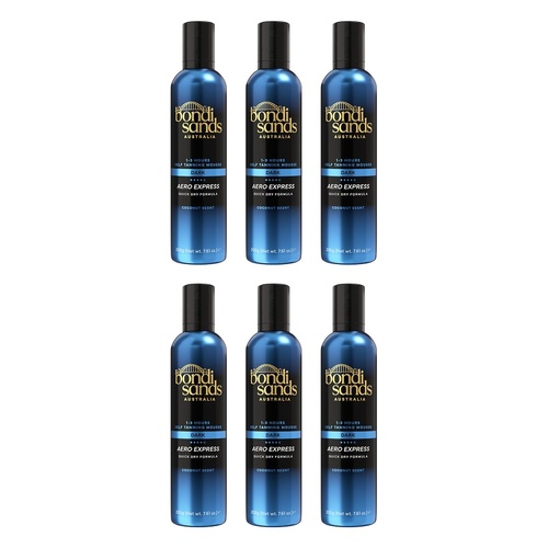 Bondi Sands Aero Express Dark Self Tanning Mousse 200g Pack of 6