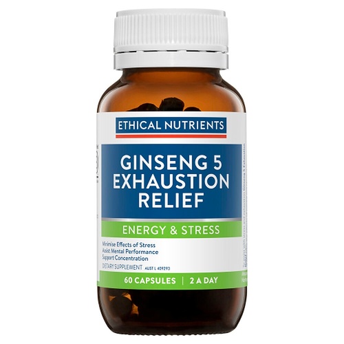 Ethical Nutrients Ginseng 5 Exhaustion Relief Capsules 60 Pack