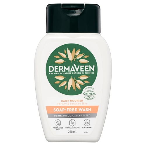 DermaVeen Daily Nourish Soap-Free Wash 250mL