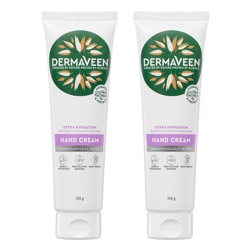 DermaVeen Extra Hydration Hand Cream 100g Pack of 2