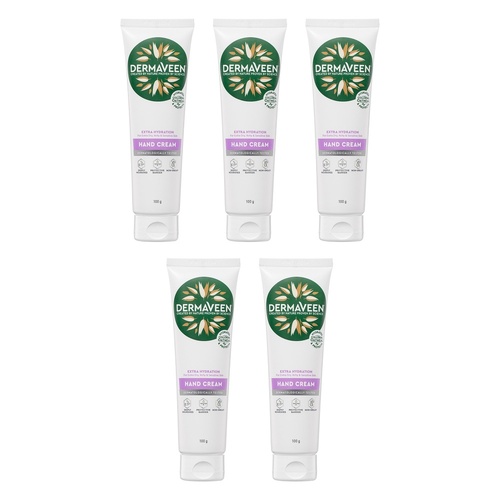 DermaVeen Extra Hydration Hand Cream 100g Pack of 5