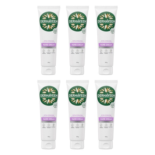 DermaVeen Extra Hydration Hand Cream 100g Pack of 6