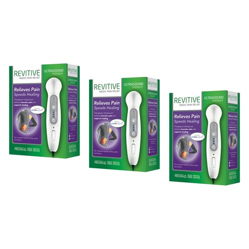 Ultralieve Revitive Ultrasound Therapy Device Pack of 3