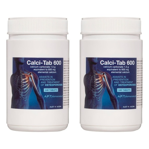 Calci-Tab 600mg 240 Tablets Pack of 2