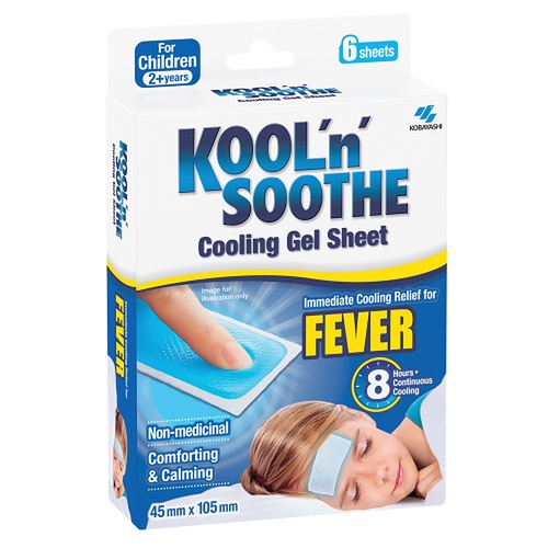Kool 'n' Soothe Fever Sheets 6 Pack x 6