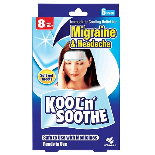 Kool 'n' Soothe Migraine & Headache Sheets 6 Pack x 6